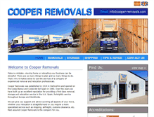 Tablet Screenshot of cooper-removals.com